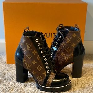 Louis Vuitton Monogram Ankle Booties - size 37 (7)